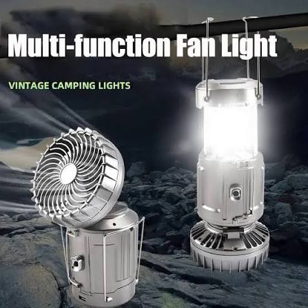 Camping Light + Fan