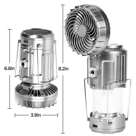 Camping Light + Fan
